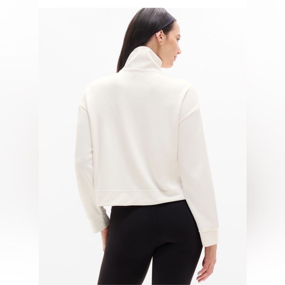 Athleta Seasoft Quarter Zip in Magnolia White - Picture 5 of 10